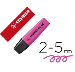Rotulador stabilo boss fluorescente 70 magenta