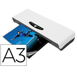 Plastificadora q-connect din a3 alto rendimiento frio/ caliente cuatro rodillos hasta 250 mc