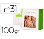 Gomillas elasticas q-connect 100 gr 60x3 mm numero 31