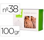 Gomillas elasticas q-connect 100 gr 150x3 mm numero 38