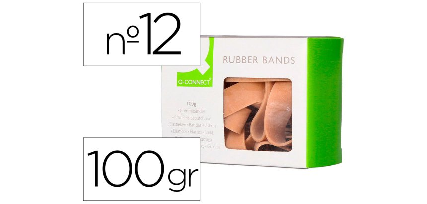 Bandas elasticas q-connect 100 gr 120x10 mm numero 12
