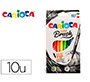 Rotulador carioca super brush caja de 10 unidades colores surtidos