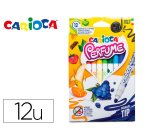 Rotulador carioca perfume caja de 12 unidades colores surtidos