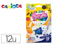 Rotulador carioca perfume caja de 12 unidades colores surtidos