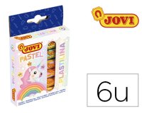 Plastilina Jovi 90 estuche 6 unidades colores 