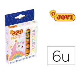 Plastilina Jovi 90 estuche 6 unidades colores 