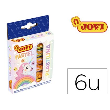 Plastilina Jovi 90 estuche 6 unidades colores
