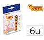 Plastilina Jovi 90 estuche 6 unidades colores 