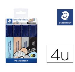 Rotulador textsurfer classic 364 pastel & vintage bolsa de 4 unidades colores surtidos
