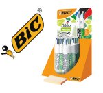 Boligrafo bic cuatro colores velours expositor de 30 unidades surtidas 230x125x149 mm