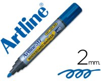 Rotulador artline pizarra ek-517 azul punta redonda 2 mm tinta de bajo olor