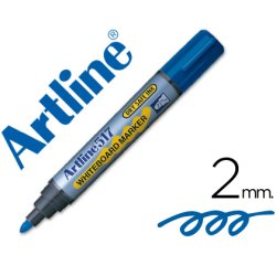 Rotulador artline pizarra ek-517 azul punta redonda 2 mm tinta de bajo olor
