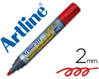 Rotulador artline pizarra ek-517 rojo punta redonda 2 mm tinta de bajo olor