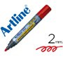 Rotulador artline pizarra ek-517 rojo punta redonda 2 mm tinta de bajo olor