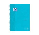 Cuaderno espiral oxford ebook 1 tapaextradura din a4+ 80 hojas cuadro 5 mm con margen bebe touch