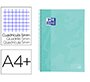 Cuaderno espiral oxford ebook 1 school touch te din a4+ 80 hojas cuadro 5 mm con margen mint pastel