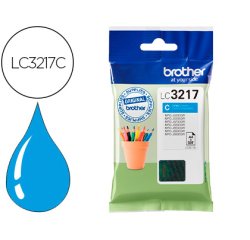 Brother LC3217C cartucho Original Cian (550 páginas) 