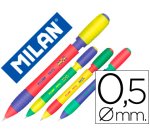 Portaminas milan sway mix 0,5 mm con goma colores surtidos