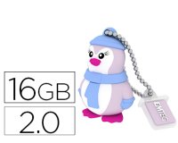Memoria usb emtec flash 16 gb 2.0 pinguino