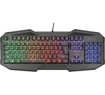 Teclado gaming ergonómico iluminado rainbow Gxt 830-rw Trust