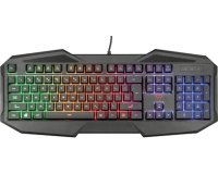 Teclado gaming ergonómico iluminado rainbow Gxt 830-rw Trust