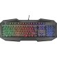 Teclado gaming ergonómico iluminado rainbow Gxt 830-rw Trust