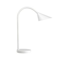 Lampara de escritorio unilux led 6w 625lm brazo flexible blanco
