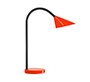 Lampara de escritorio unilux led 6w 625lm brazo flexible rojo
