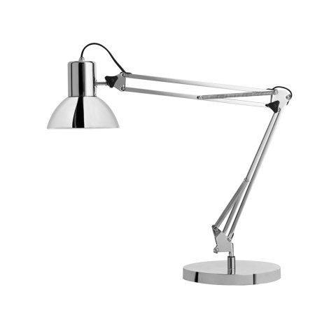 Lampara de escritorio unilux led 11w 915lm brazo giratorio 360º gris metalizado