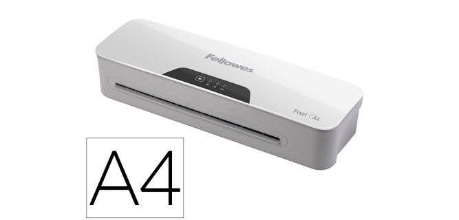 Plastificadora fellowes pixel din a4 2 rodillos sistema antiatasco apagado automatico hasta 125 mc