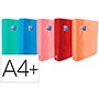 Carpeta de anillas oxford school din a4+ tapa extradura 4 anillas 40 mm colores tendencias surtidos surtidos