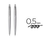 Juego parker jotter duo acero ct boligrafo + portaminas