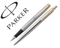 Juego parker duo jotter acero gt boligrafo + pluma