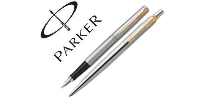 Juego parker duo jotter acero gt boligrafo + pluma