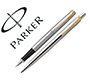 Juego parker duo jotter acero gt boligrafo + pluma