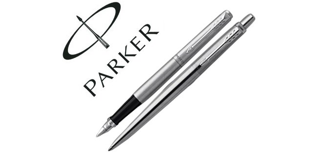 Juego parker duo jotter acero ct boligrafo + pluma