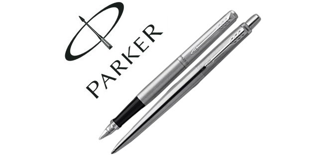 Juego parker duo jotter acero ct boligrafo + pluma