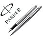 Juego parker duo jotter acero ct boligrafo + pluma