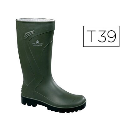 Bota deltaplus de seguridad jouca pvc verde suela de tacos talla 39