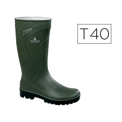 Bota deltaplus de seguridad jouca pvc verde suela de tacos talla 40