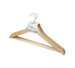 Percha kerkom madera natural barnizada pack de 3 unidades