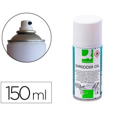 Aceite lubricante q-connect en spray para destructora de documentos bote de 150 ml