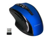 Ratón q-connect óptico inalámbrico 1000 dpi receptor usb 2,4 ghz azul