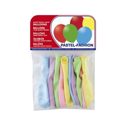 Globo 100% latex biodegradable pastel claro bolsa de 10 unidades colores surtidos