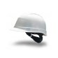 Casco faru de proteccion polietileno con ruleta y atalaje 6 puntos ventilado color blanco