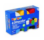 Pintura de dedos primo 50 g caja de 6 unidades colores surtidos