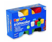 Pintura de dedos primo 50 g caja de 6 unidades colores surtidos
