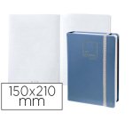 Libreta quo vadis life journal infinite dots puntos 15x21 cm 224 hojas tapa similpiel azul