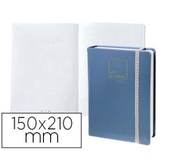 Libreta quo vadis life journal infinite dots puntos 15x21 cm 224 hojas tapa similpiel azul