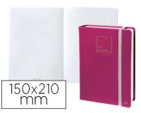 Libreta quo vadis life journal infinite dots puntos 15x21 cm 224 hojas tapa similpiel ciruela